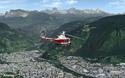 FSC scenario Dolomiti 3D X-Plane vista esterna elicottero vigili del fuoco 3